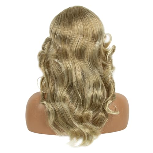 Feathered Wigs for Women - Blonde 70s Vintage Farrah Fawcett Style Long Synthetic Wig for Party Cosplay
