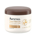 Aveeno Tone + Texture Renewing Body Night Cream With Prebiotic Oat, Gently Exfoliates & Moisturizes Sensitive Skin, Instantly Softens & Smooths & Intensely Nourishes, Fragrance-Free, 8 oz