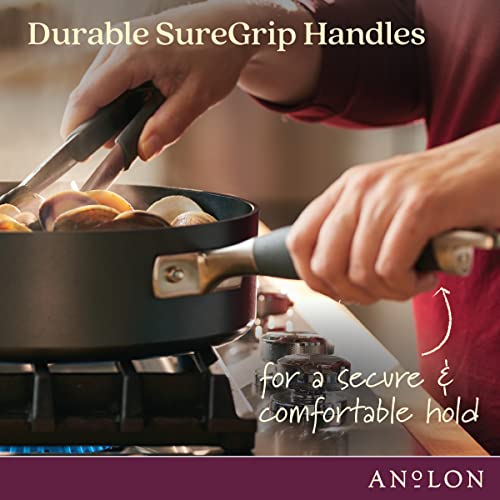 Anolon Advanced Home 10 Qt Hard-Anodized Nonstick Stockpot with Lid - Moonstone Variation
