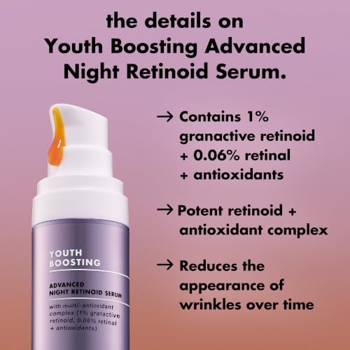 e.l.f. Skin Youth Boosting Night Retinoid Serum - Anti-Aging Face Serum with Hyaluronic Acid