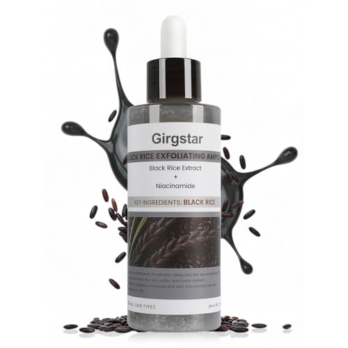Black Rice Exfoliant Peeling Ampoule 80ml - Gentle Chemical Face & Pore Cleanser