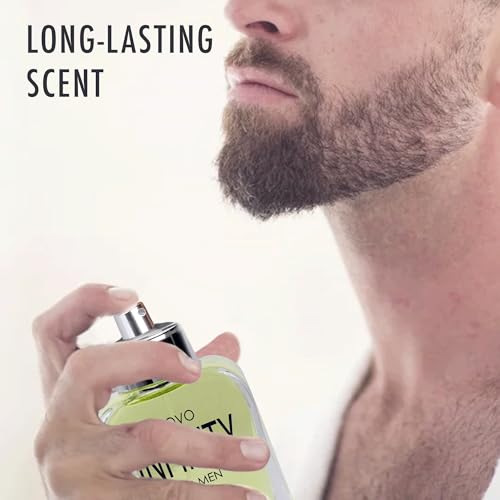 Men's Eau De Parfum Spray - Fresh Citrus & Floral Fragrance 3.4oz