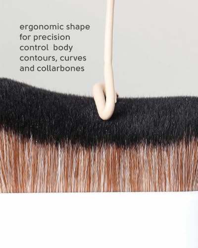 Tinge Body Kabuki Brush for Self Tanner & Makeup Application - Soft Synthetic Bristles