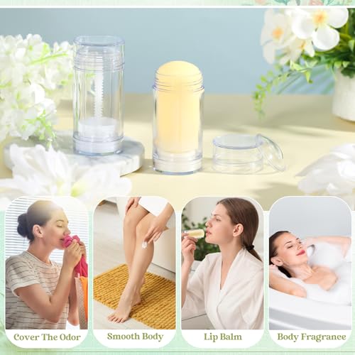 Teenyyou 30 Pcs 15ml Clear Deodorant Containers with Twist Mechanism - Variation of THIS listing