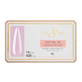 Extra Long Stiletto Gel Nail Tips - Soft Gel, XL Tips in 14 Sizes, Cre8tion