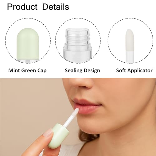 Dulele 5PCS Lip Glossy Butter Balm Set, Instant Hydrating Nourishing Lip Mask Non-Sticky Lip Balm, Soften Dry Lips and Lip Care