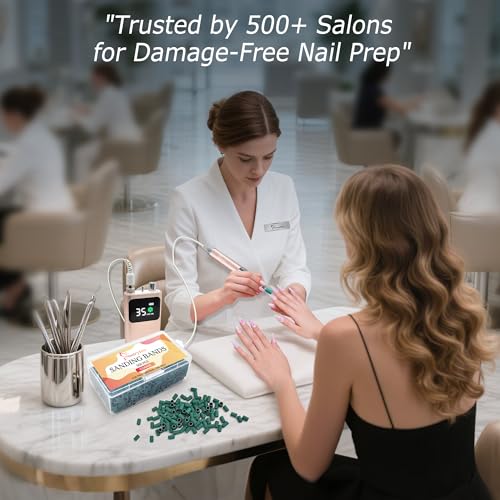 Maryton Coarse Sanding Bands for Nail Drill - 500 Pcs, #100 Variation