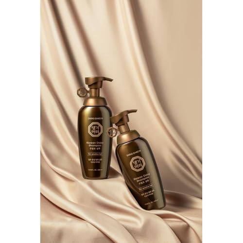 Korean Daisy Shampoo for Sensitive Hair - Herbal Nourishing & Hair Loss Relief, 400ml