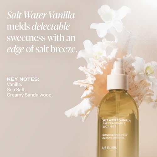 Saltair Body Care Bundle with Body Wash & Mist - Salt Water Vanilla Scent