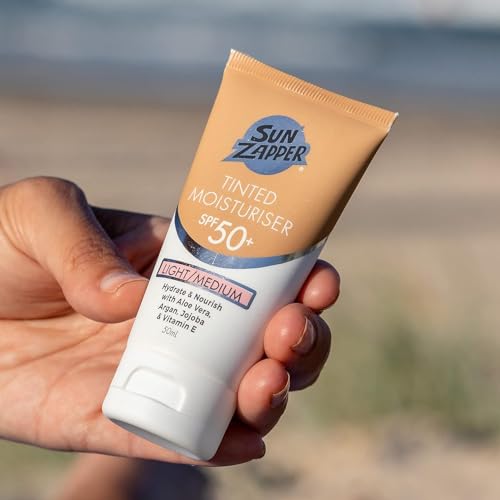 Sun Zapper BB Cream Tinted Moisturizer Sunscreen SPF 50+ Light Medium ? Face Sunscreen with Kakadu Plum and Jojoba Oil, Broad Spectrum UV Protection, Botanical Oils, 50mL (1.69 oz), Australian Made