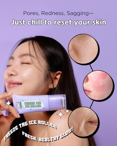Ice Roller for Face Cooling Gua Sha Depuffing & Pore Tightening