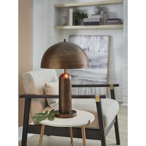 Industrial Metal Dome Table Lamp - Modern Accent Lighting
