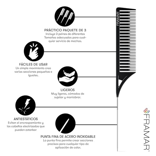 Hair Color Brush Set for Highlighting and Root Touch-Ups - Professional Salon Tools
