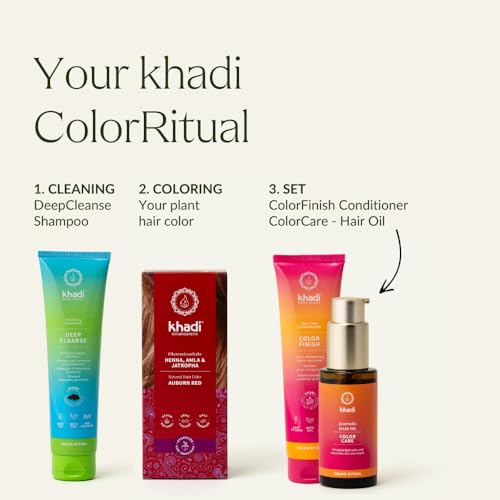 Khadi Auburn Red Natural Hair Color - Vegan Plant-Based Hair Dye, 3.5 oz