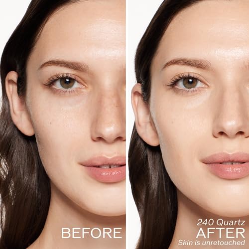Shiseido RevitalEssence Skin Glow Foundation SPF 30, 240 Quartz - Buildable, Medium Coverage - 24-HR Hydration & 12-HR Wear - Transfer, Crease & Fade Resistant - Non-Comedogenic - All Skin Types