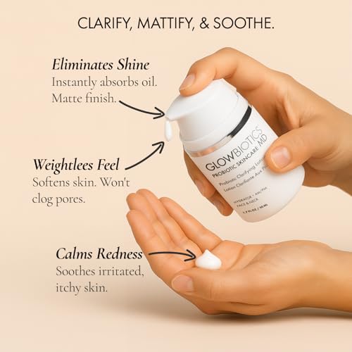 Probiotic Skin Clarifying Oil-Free Moisturizer for Redness & Acne, 1.7 Fl Oz