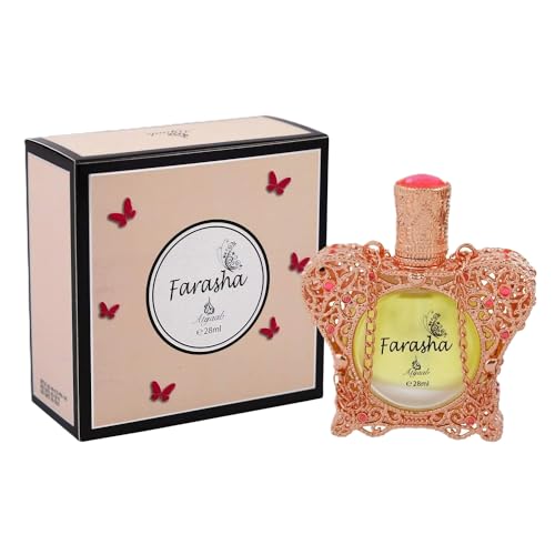 Unisex Concentrated Perfume Oil - Farasha by Khadlaj, 0.9 Ounce