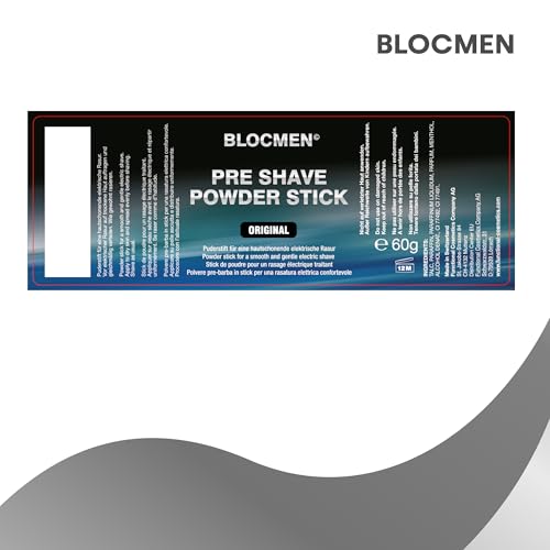 Pre Shave Powder Stick 60g for Smooth Razor Prep
