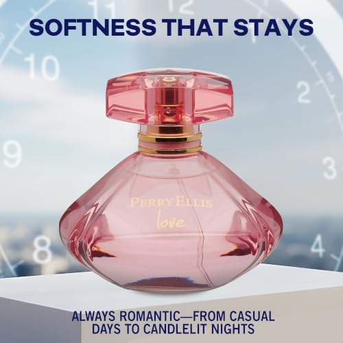 Perry Ellis LOVE Eau de Parfum Spray for Women 3.4 oz - Vanilla & Rose