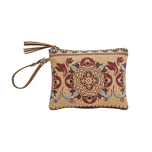 Myra Bag Cacnea Hope Pouch - Western Travel Cosmetic Organizer with Leather Strap