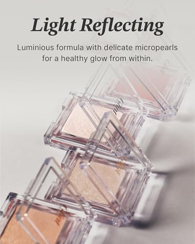 Glint Dewy Highlighter - Dewy Moon, 0.13oz, Multi-Use Luminous Glow, Micropearl Infused