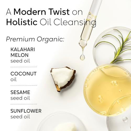 Gentle Balm-to-Milk Body Wash for Sensitive Skin - Organic Oil-Based Cleanser, Microbiome-Friendly, Fragrance-Free