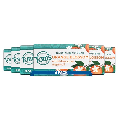 Natural Beauty Bar Soap with Orange Blossom - 6 Pack, 5 oz Bars
