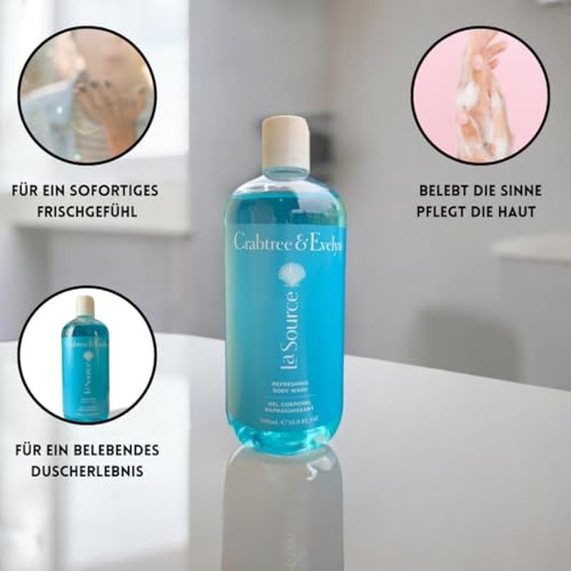 Crabtree & Evelyn La Source Refreshing Body Wash 16.9oz/500ml