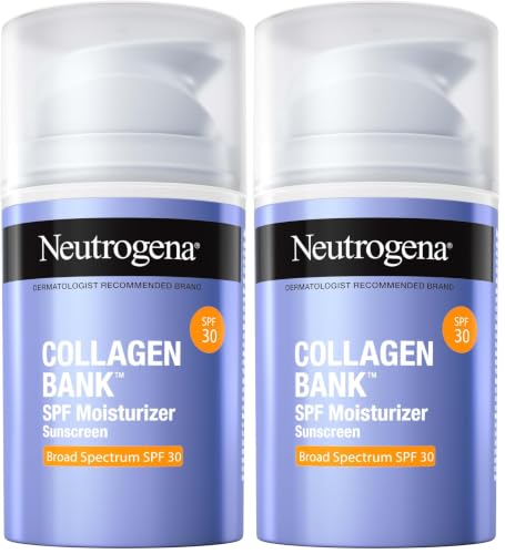 Neutrogena Collagen Bank SPF 30 Face & Neck Moisturizer 2.7oz Pack of 2