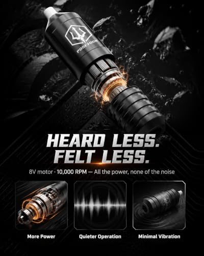 UPTATSUPPLY Poseidon Wireless Tattoo Pen Kit Black with 40 Cartridges