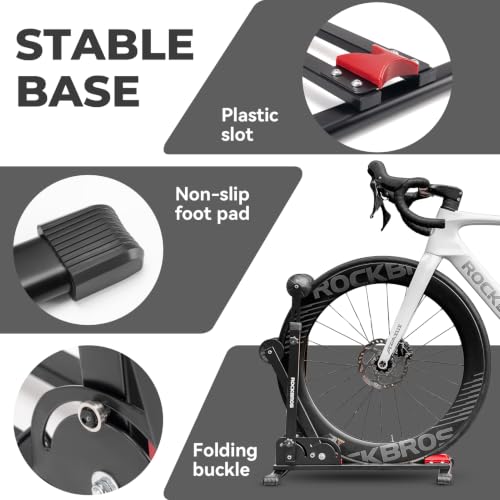 2-in-1 Foldable Bike Stand for 20-29 Inch Bikes - Vertical & Horizontal Storage