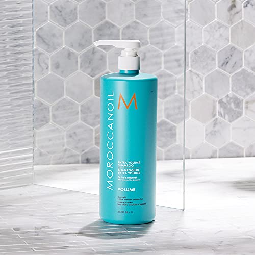 Moroccanoil Extra Volume Shampoo 33.8 Fl Oz - Weightless Body & Volume Boost
