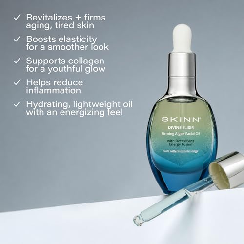Anti-Aging Facial Oil with Firming Algae - Non-Greasy Formula 0.5 Fl Oz