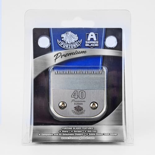 Pet Grooming Blades 40 for Dog, Cat, Horse Clippers - Size 1/100 Inch - Compatible with A5 Clippers - Variation 40