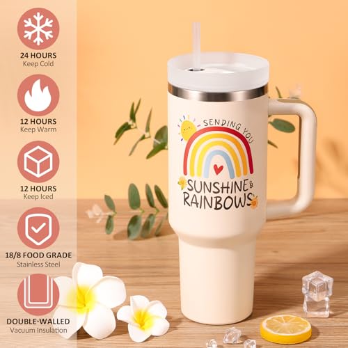 Inspirational Women’s Gift Set with 40 OZ Tumbler Canvas Bag - Mothers Day, Birthday, Thank You Gifts