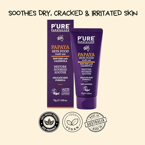 Multi-Use Papaya Skin Balm - Hydrating Moisturizer for Dry Skin 2.64 oz