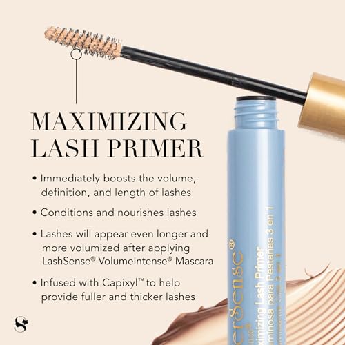 UnderSense 3-in-1 Maximizing Lash Primer, 0.25 Oz, Conditioning, Lengthening, Volumizing, Nourishing Formula for Enhanced Lash Definition