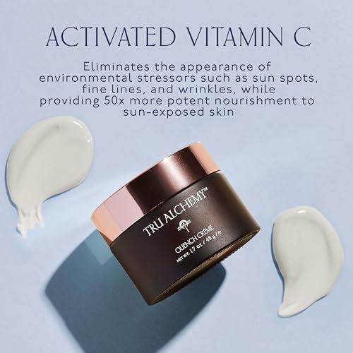 Tru Alchemy Quench Cr?me Daily Facial Moisturizer | Hyaluronic Acid, Vitamin C, & Bakuchiol (better than Retinol) | Daily Firming Skin Moisturizer Face Cream for Women | 1.7 fl oz/48 g