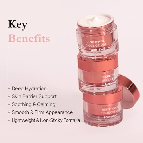 FARMSTAY Resilience Snail Cream Korea Skincare 2.82 oz