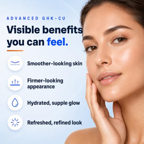 Copper Peptides Serum for Face with Hyaluronic Acid & Matrixyl 3000 - 2 fl oz