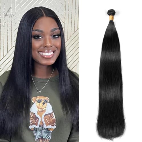 12A Human Hair Bundles - Straight 10 Inch Virgin Brazilian Hair, Soft & Tangle-Free