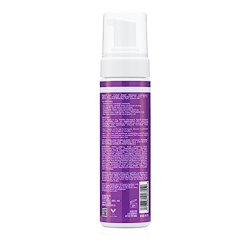 Self Tanner Mousse with Mitt, Violet Dark, Fake Tan Sunless Foam, Flawless Purple Sunless Tanner, Vegan Sunless Tanning Foam, Color Correcting, Paraben free by Elegant Sun