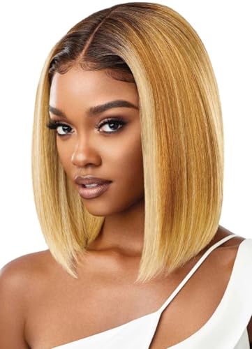 Outre Lace Front Wigs - Melted Hairline Isabella 1B Off Black Synthetic Hair