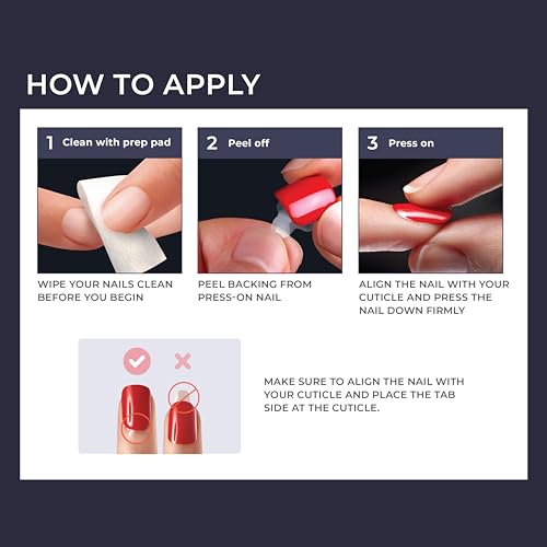 KISS imPRESS No Glue Mani Press On Nails, Design, All I Want'