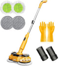 Electric Spin Mop M2 - 5000mAh Battery, 110-Minute Runtime, 800RPM Cordless Floor Cleaner - Yellow, 44.09-Inch Handle