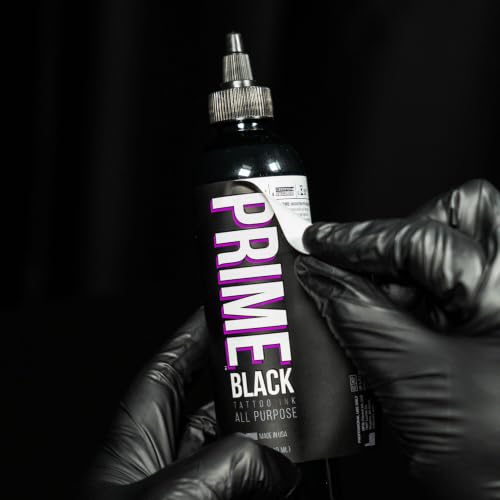 Black Tattoo Ink 8oz - All-Purpose, Smooth Flow, Long-Lasting Supply