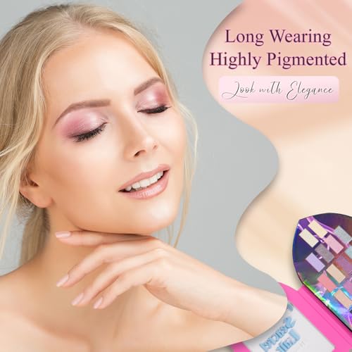 Profusion Cosmetics Seacret Lair 21 Shades EyeShadow Palette - Highly Pigmented Shades with Multi-Finish Textures, Long-Wearing & Blendable, Versatile Makeup Palette for Wedding, Party & Casual Looks