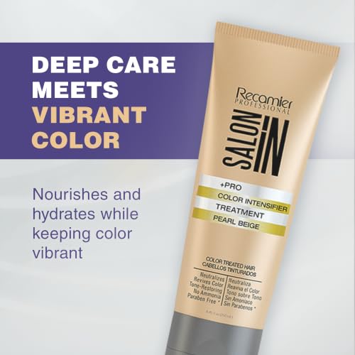 Pearl Beige Color Intensifier Hair Mask for Blonde & Light Hair - Nourishing & Tonal Care