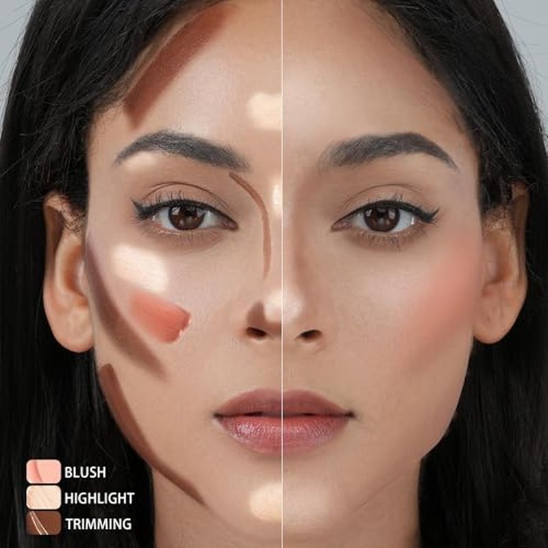 Anglicolor 3PC Liquid Contour Blush Highlighter Beauty Wand Set - Smooth & Lightweight Contour Stick for Liquid Contour, Blush, Highlighter Application, Vegan & Cruelty-Free (01+04+05)