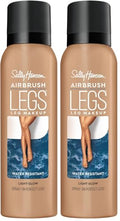 Sally Hansen Airbrush Legs Spray-On Makeup Light Glow 4.4 Fl Oz Pack of 2 - Flawless, Water & Transfer Resistant